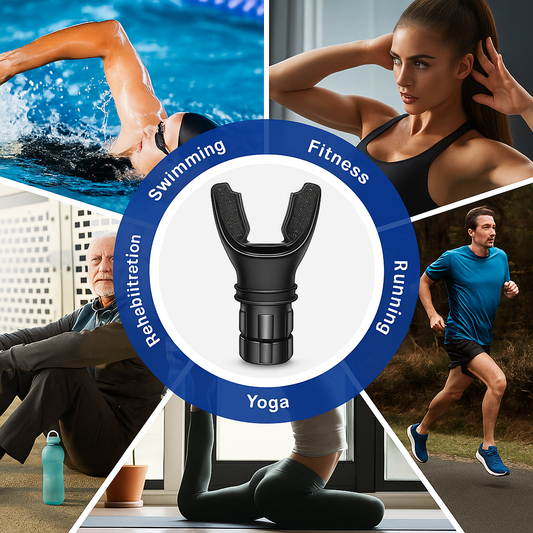 Breathing Trainer Respirator Fitness Equipment Exercise Lung Face Mouthpiece