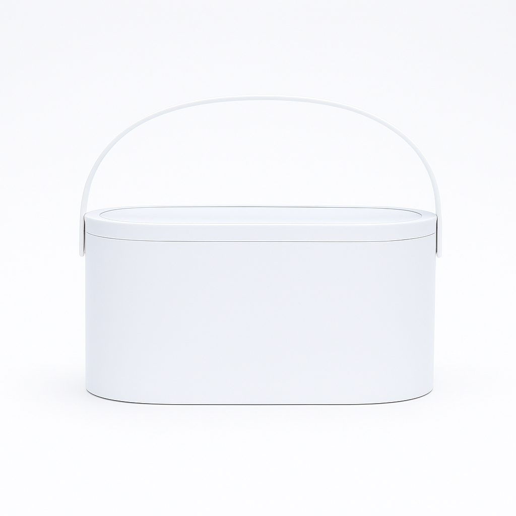 Portable LED Light Storage Box Beauty And Makeup Mirror