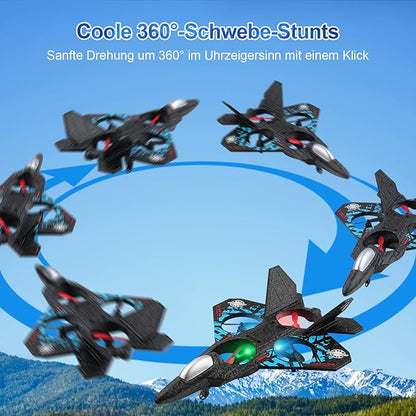 L0712 RC Stunt Airplane with LED Lights & Hover Mode – FREE UAE Shipping | Quality Guaranteed