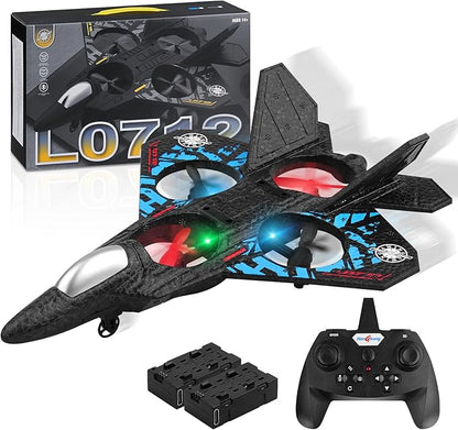 L0712 RC Stunt Airplane with LED Lights & Hover Mode – FREE UAE Shipping | Quality Guaranteed