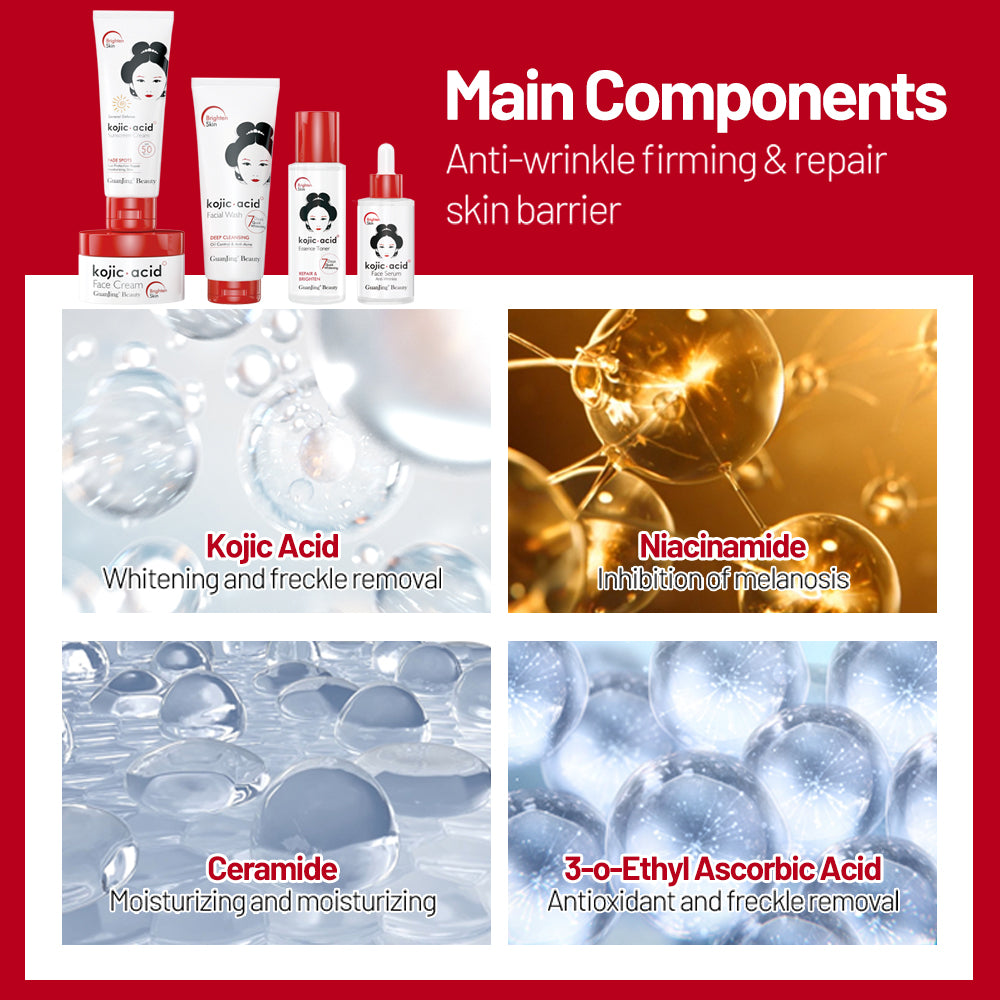 GuanJing - Kojic Acid Skin Care Set (ORIGINAL) - UAE Free Shipping